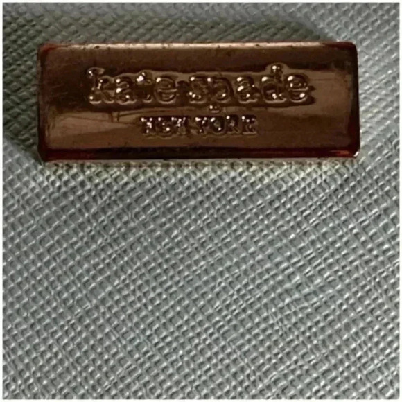 Kate Spade Morgan Saffiano Leather Zip Around Continental Wallet Teal Large - Picture 7 of 7